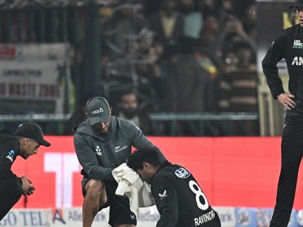 rachin-ravindra-walks-off-field-bleeding-after-taking-ball-to-the-face.Click to read full article.