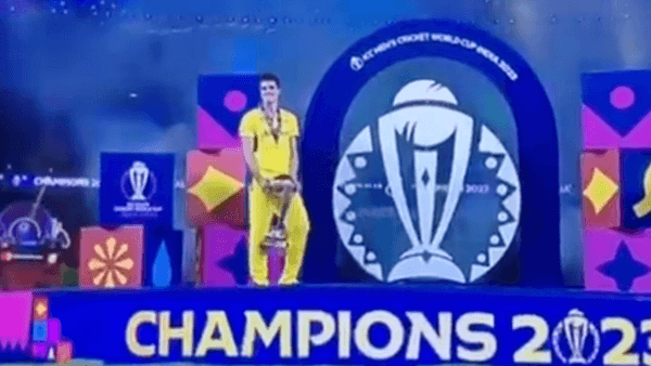 most-awkward-presentation-of-all-time-pat-cummins-left-standing-with-world-cup-by-himself-before-trophy-lift.Click to read full article.