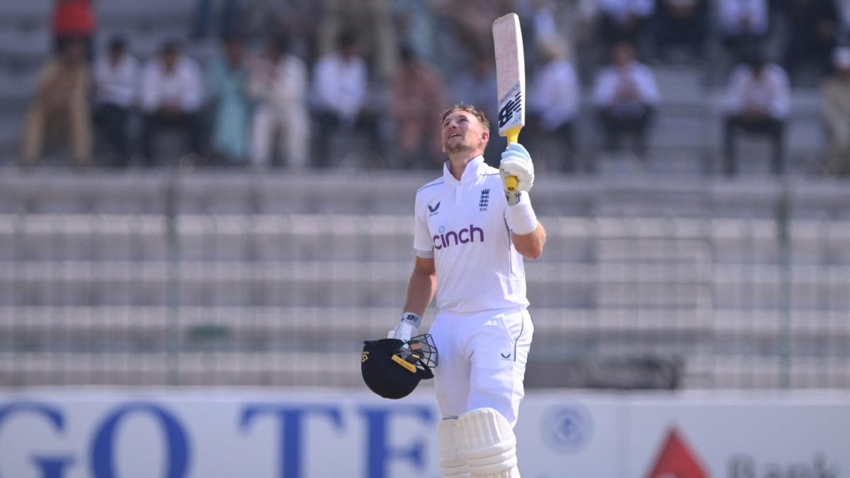 Joe Root celebrates a double-century in Multan, moves one behind all-time England record