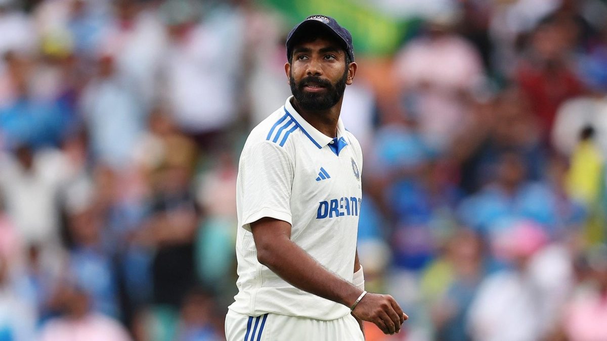 Jasprit Bumrah walks off the field during a Test match