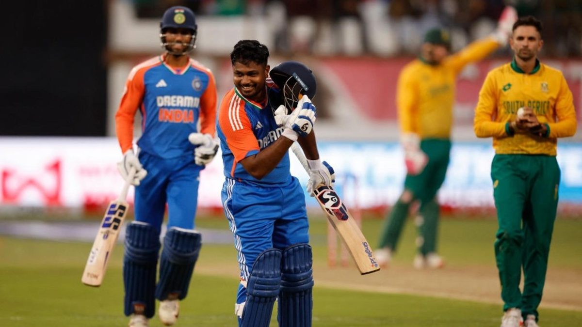 India opener Sanju Samson created history against South Africa on Friday, becoming the first Indian man to score two consecutive T20I centuries.