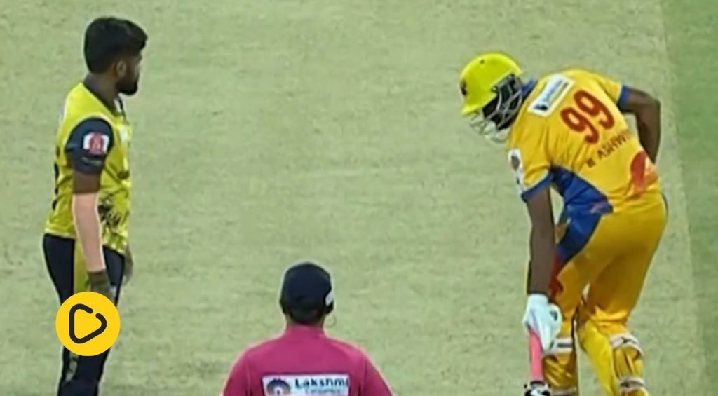 Watch: R Ashwin given 'Mankad' warning while batting in TNPL match