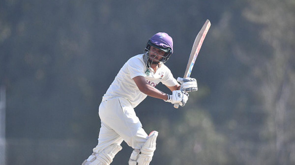  Saad Baig of Karachi Blues bats on during the Quaid-e-Azam Trophy match between Lahore Whites and Karachi Blues at Abbottabad Cricket Stadium on October 24, 2025 in Abbottabad, Pakistan
