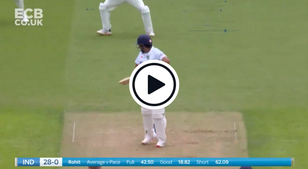 Watch: Woakes dismisses Rohit with gorgeous away-swinging lifter in first Test over in a year