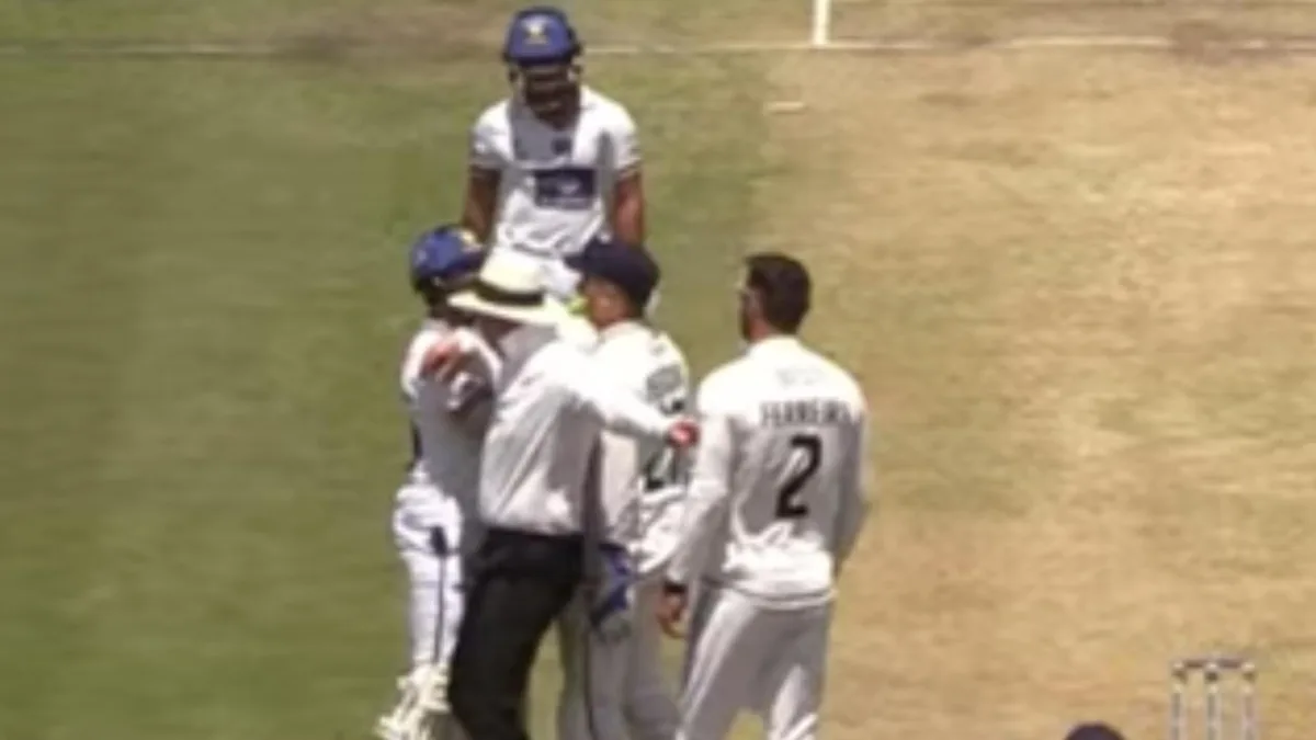 Josh Richards and promising South African youngster Lhuan-dre Pretorius were involved in a heated altercation during the CSA 4-Division Series clash between Titans and the Lions.