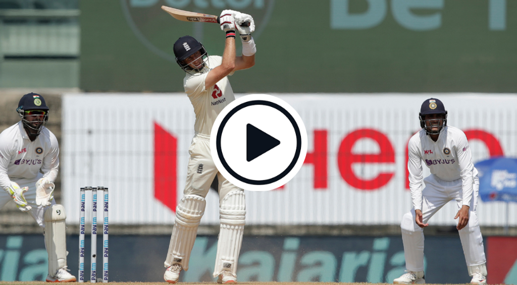 Watch: Joe Root brings up double hundred with glorious six off Ashwin