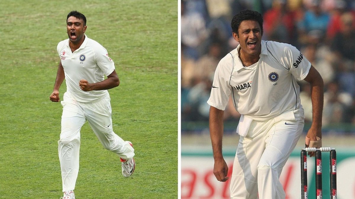 When could R Ashwin catch Anil Kumble to become India's highest wicket-taker in Test cricket?