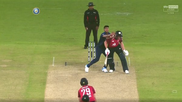 umpire-intervenes-after-jonny-bairstow-blocks-washington-sundar-from-attempting-return-catch.Click to read full article.