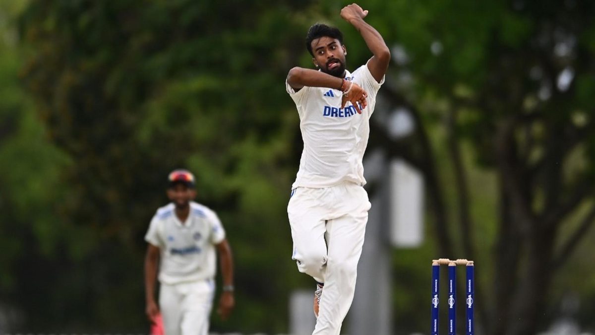 Australia A reached 350-9 on the opening day of the second unofficial Test in Lucknow, despite a five-wicket haul from left-arm spinner Manav Suthar.
