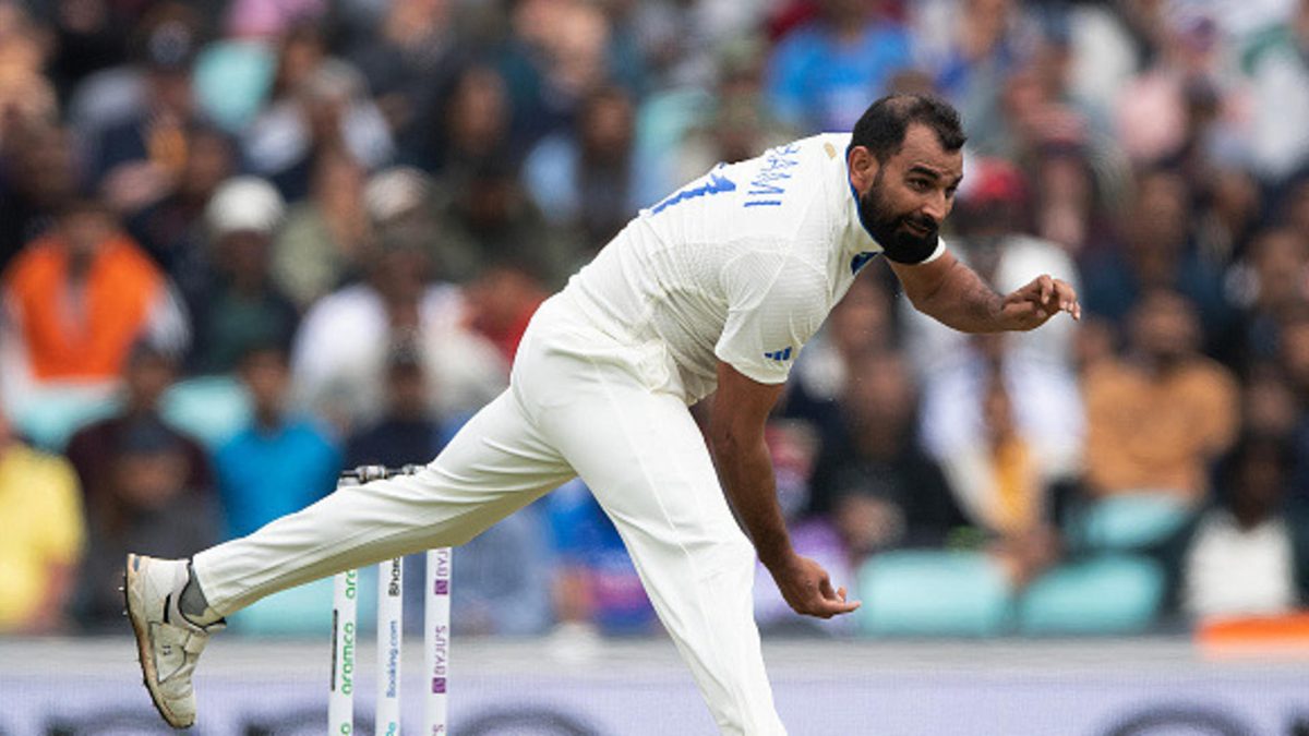 Mohammed Shami of India during day one of the ICC World Test Championship Final between Australia and India at The Oval on June 07, 2023 in London, England