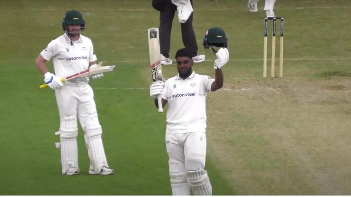 England leg-spinner Rehan Ahmed continued his good run of form with the bat on Saturday (May 24), scoring his second century of the Championship season.