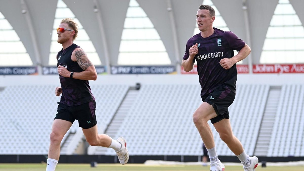 Ben Stokes and Harry Brook train at Trent Bridge ahead of one-off Test against Zimbabwe