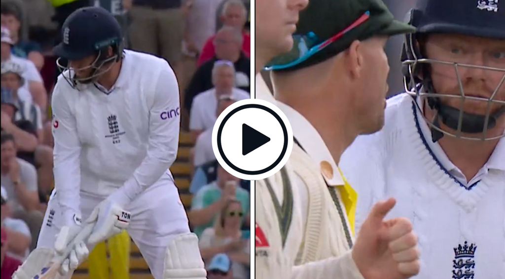 Watch: Jonny Bairstow pointedly taps bat back in crease, stares down Australians on second ball after controversial Carey stumping | Ashes 2023