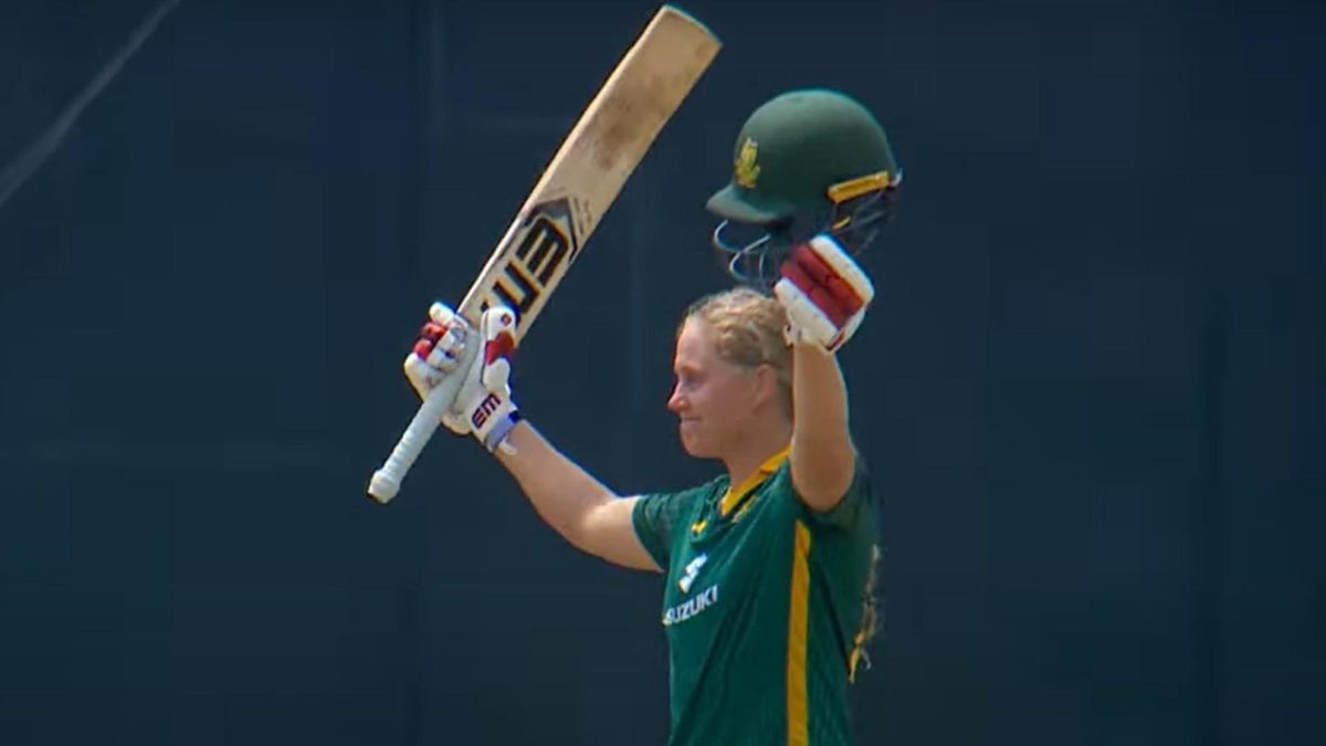 On Friday (May 9), South Africa all-rounder Annerie Dercksen scored a spectacular century against Sri Lanka in the Women's ODI tri-series.