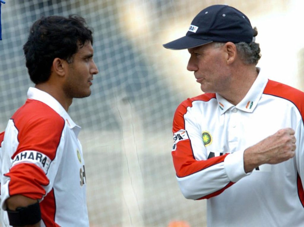 Sourav Ganguly and Greg Chappell