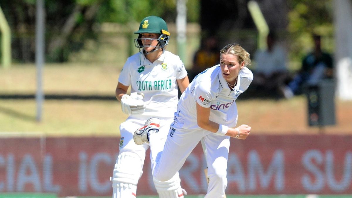 Lauren Filer starred in England's Test win over South Africa in Bloemfontein