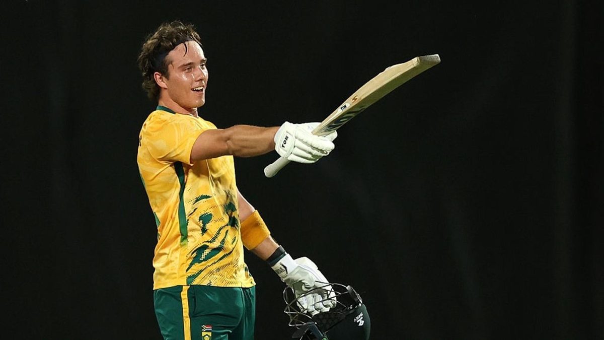 South Africa batter Dewald Brevis shot up in the ICC men's T20I batting rankings after a stellar effort against Australia on Tuesday (August 12).