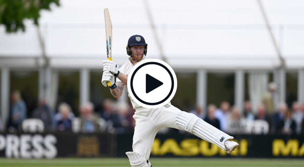 Watch: Ben Stokes smashes 34 off one over in record-breaking innings