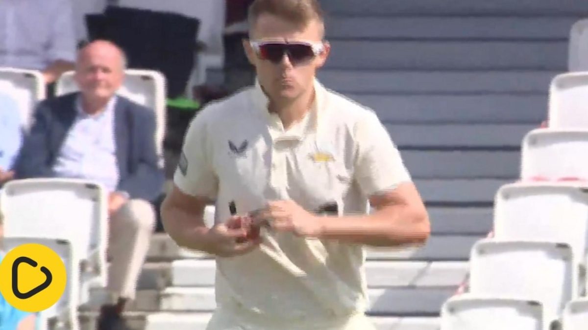 Sam Curran bowls left-arm spin in the County Championship
