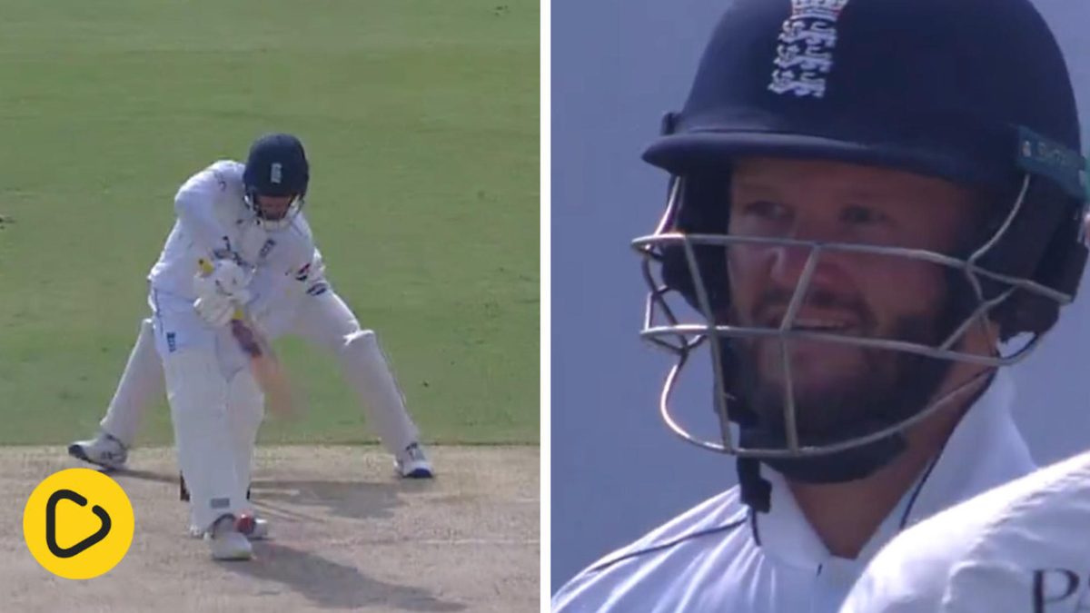 Ben Duckett looks stunned after being pinned lbw by Noman Ali on day one of the Rawalpindi Test between England and Pakistan