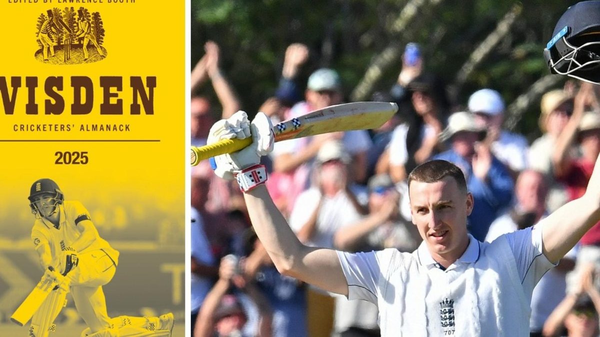 Harry Brook on Wisden 2025 Almanack cover