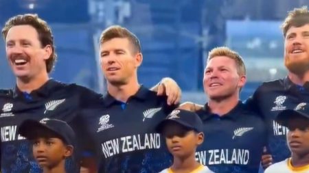 new-zealand-players-struggle-to-contain-laughter-as-anthem-played-on-fast-forward-during-t20-world-cup-video.Click to read full article.