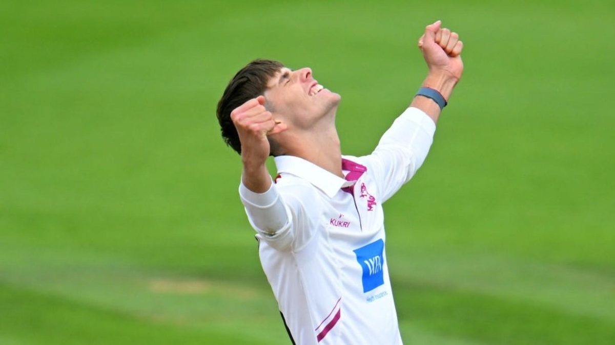 Archie Vaughan, who took 6-102 for Somerset against Surrey in the County Championship