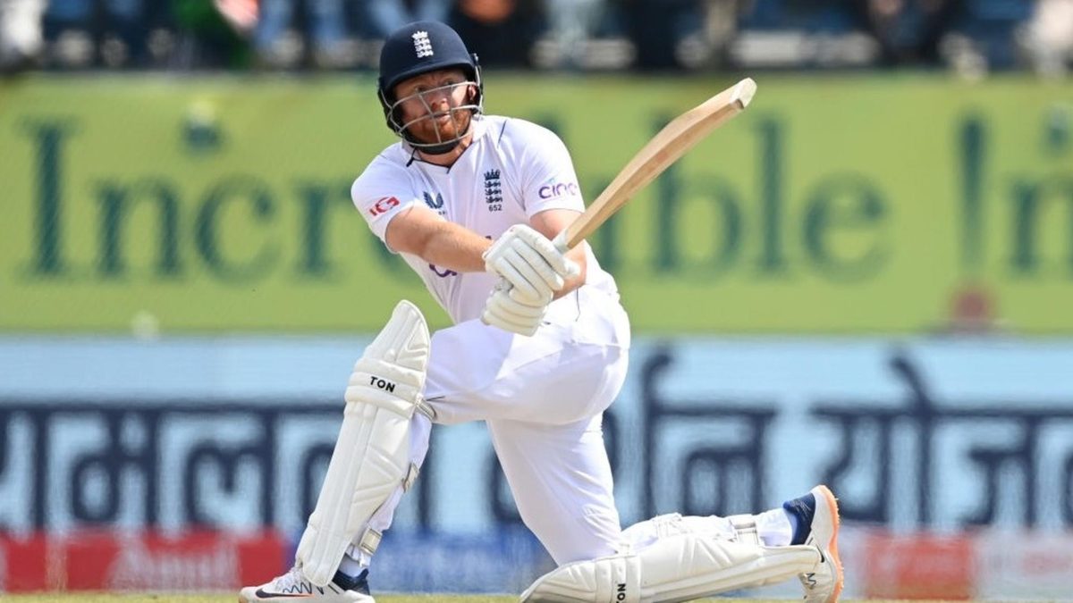 Jonny Bairstow in action for England in Test cricket