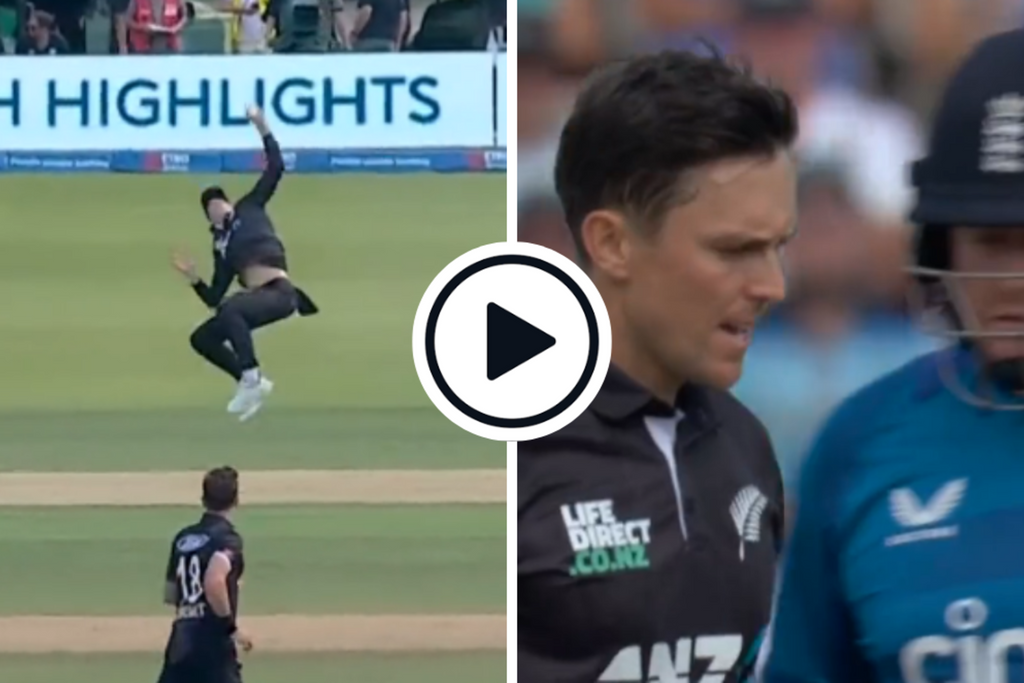 Watch: Trent Boult removes Jonny Bairstow courtesy of Mitchell Santner stunner in devastating new-ball burst