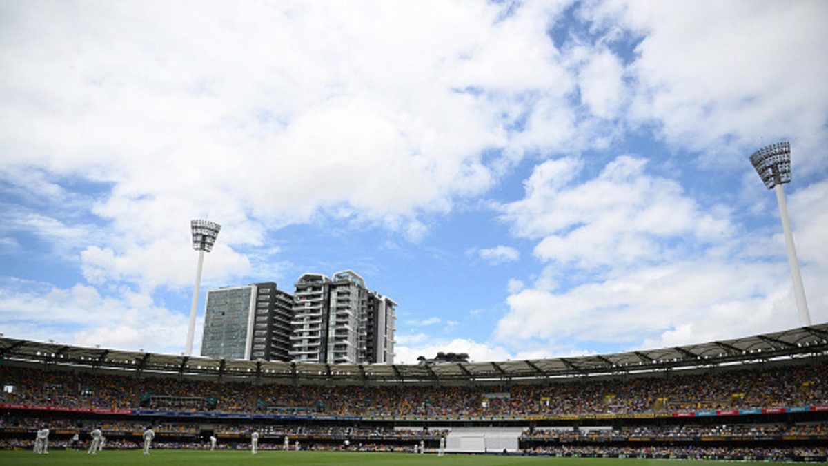 A general view during day two of the Third Test match in the series between Australia and India at The Gabba on December 15, 2024 in Brisbane, Australia