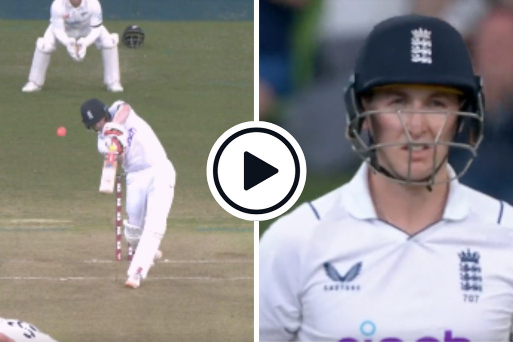 Watch: Harry Brook launches glorious down-the-ground six in imperious day one knock