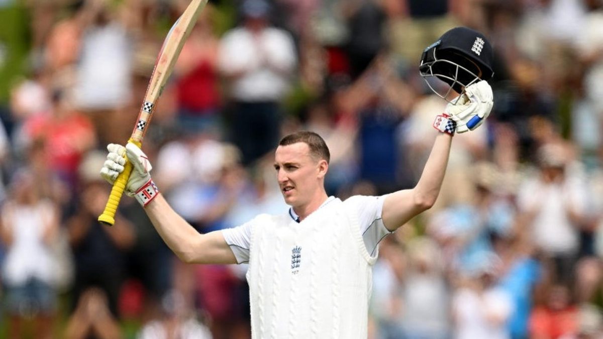 Hrry Brook scored his eighth Test century in Wellington
