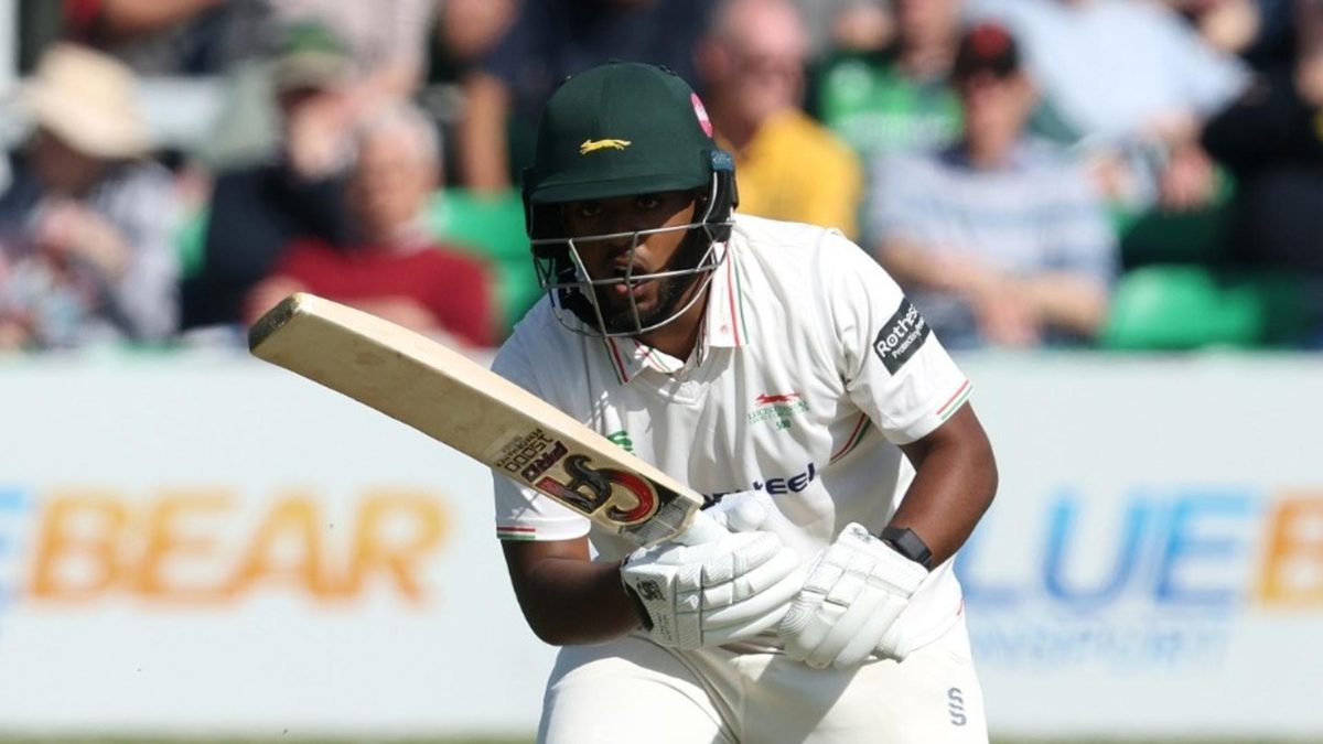 Rehan Ahmed opening the batting for Leicestershire
