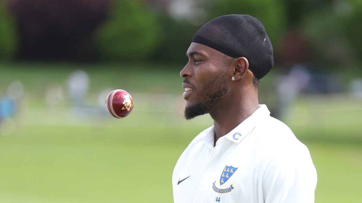 Jofra Archer in Sussex whites