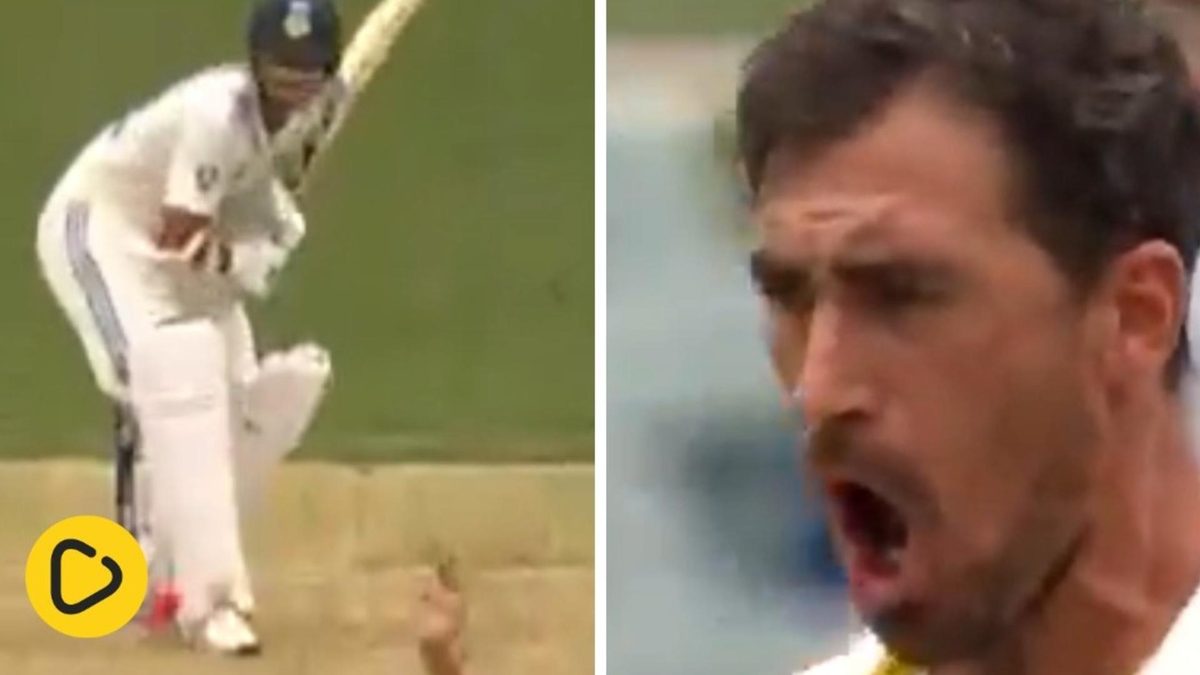 Mitchell Starc dismisses Yashasvi Jaiswal