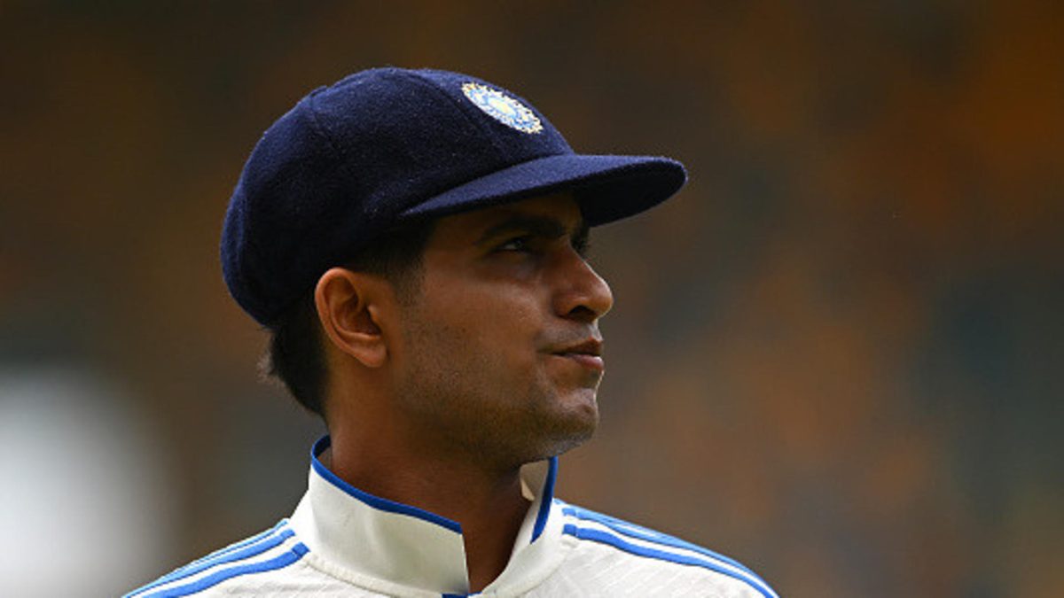 Shubman Gill of India looks on during day three of the Third Test match in the series between Australia and India at The Gabba on December 16, 2024 in Brisbane, Australia