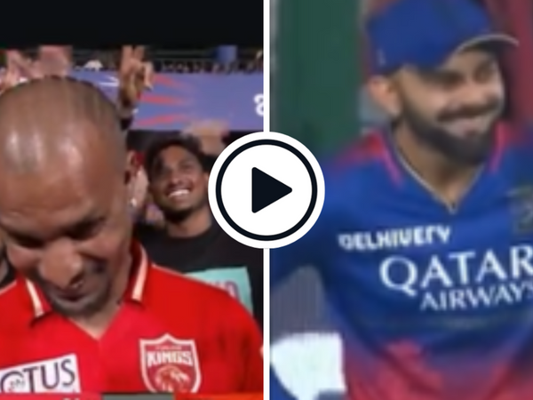 virat-kohli-laughs-at-fake-shikhar-dhawan-in-the-crowd-in-ipl-2024.Click to read full article.