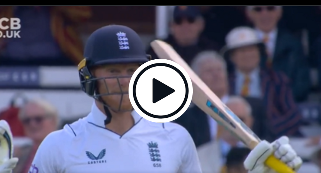 Watch: Ball ricochets off Ben Stokes’s bat against New Zealand at Lord’s in uncanny throwback to 2019 WC final