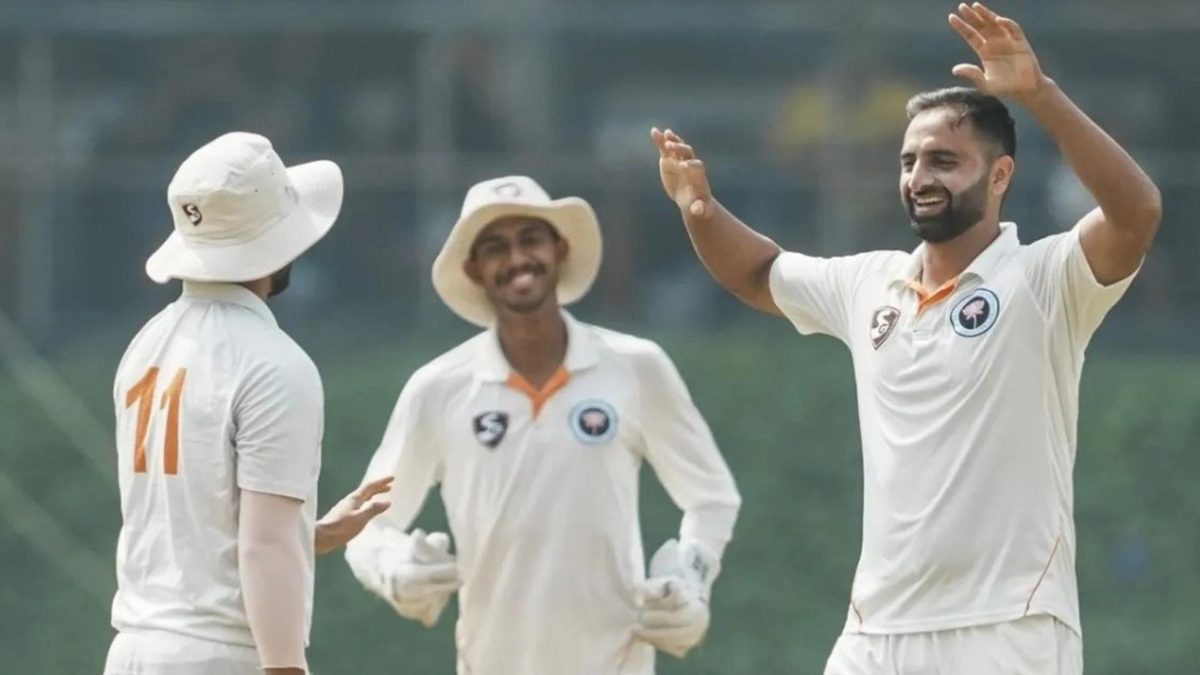 Jammu and Kashmir’s Auqib Nabi picked up four wickets in four balls, a first in Duleep Trophy history.