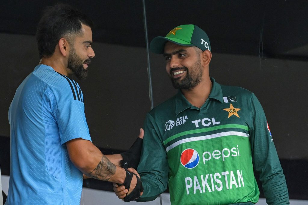 Virat Kohli and Babar Azam meet at the Asia Cup 2023