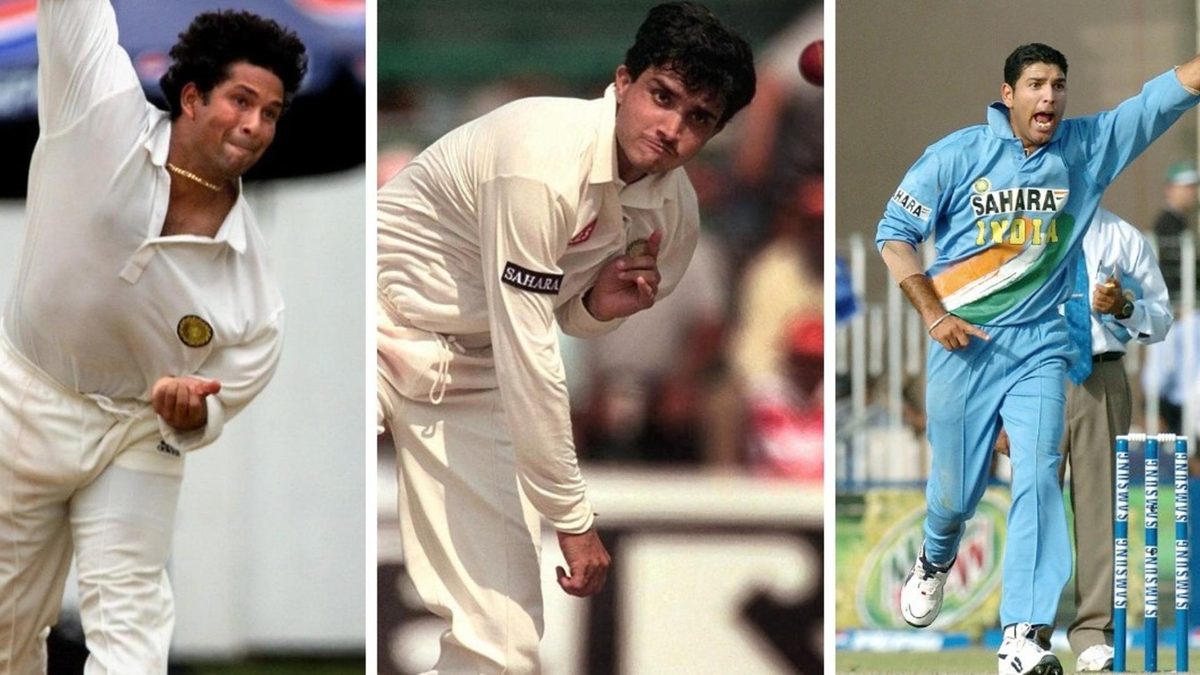 Tendulkar-Ganguly-Yuvraj-bowling