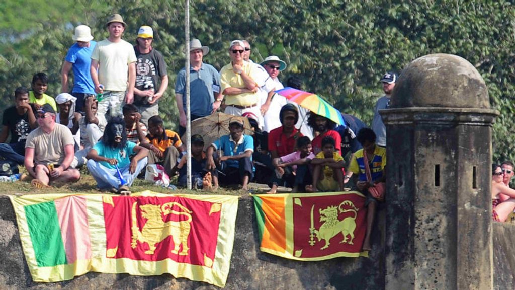 The fort provides great vantage points to watch the cricket too