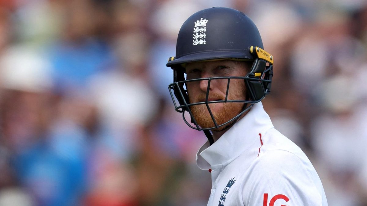 Ben Stokes leaves the field after getting out at Edgbaston against India