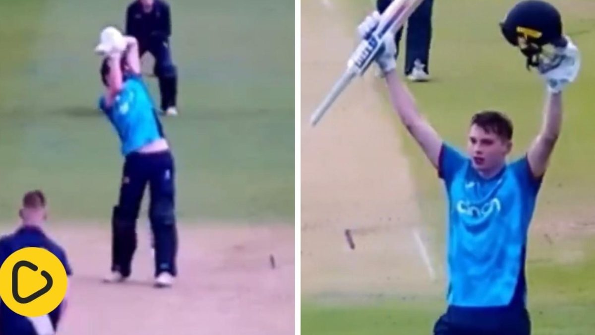 Rocky Flintoff scores maiden hundred