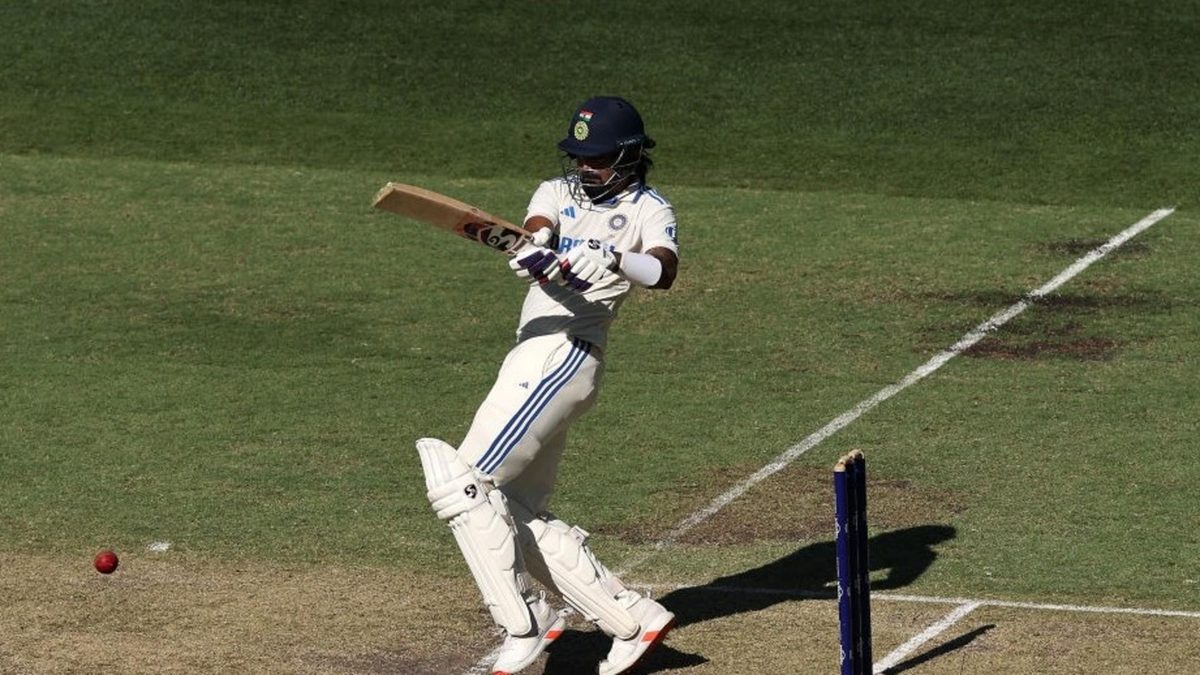 KL Rahul batting in Perth