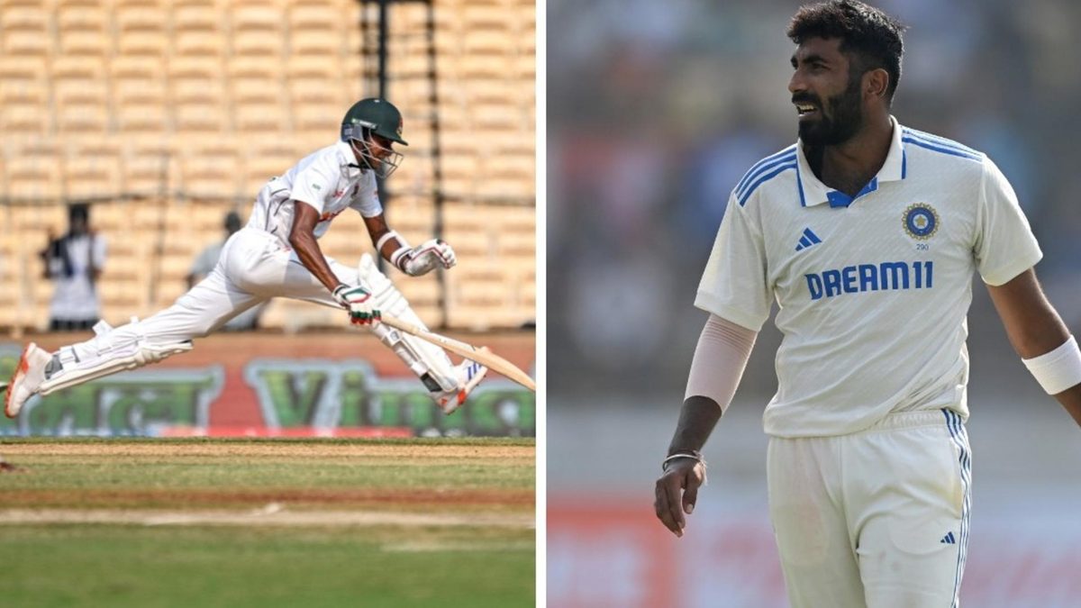 Jasprit Bumrah was looking for a five-wicket haul but Nahid Rana hit him for two fours and denied him the feat