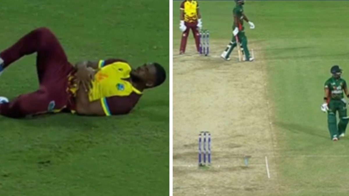 Bangladesh batters Jaker Ali and Shamim Hossain decided against running a third after West Indies fielder Obed McCoy injured himself while attempting a catch during the third T20I.