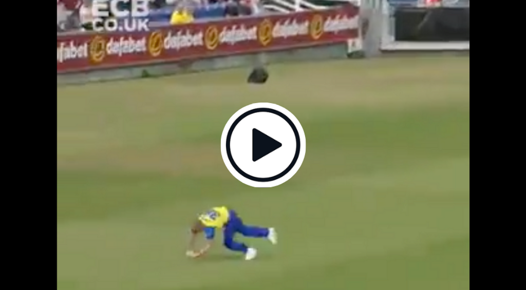 Watch: Ben Stokes takes superb tumbling catch on T20 Blast return