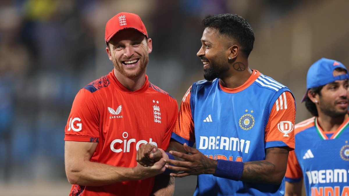 Jos Buttler and Hardik Pandya in Mumbai