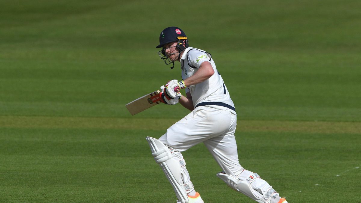 Yorkshire batsman Matthew Revis in batting action during day one of the LV= Insurance County Championship Division 2 match between Durham and Yorkshire at Seat Unique Riverside on May 11, 2023 in Chester-le-Street, England